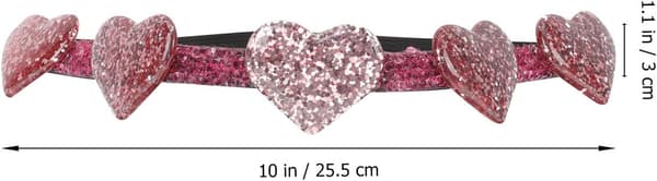 2 stk. Valentine Hjerte Hårbånd til kvinder, Elastiske Romantiske Hårbøjler Festtilbehør