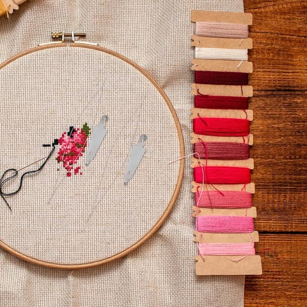 20 stk. nåletråder i rustfritt stål for håndsøm, korssting, broderi og quilting