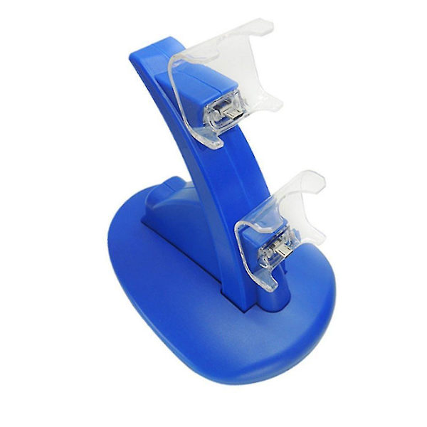 PS4 Dubbel USB Laddningsstation för Kontroller Spelkontroll Laddning