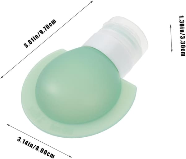3 st reseflaskor med klämkork, bärbar silikonschampodispenser, schampo och balsam