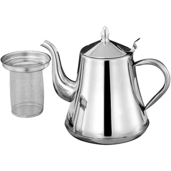 Rustfrit stål tekande med si, kedel til te, kaffe, ml kedel til kontoret