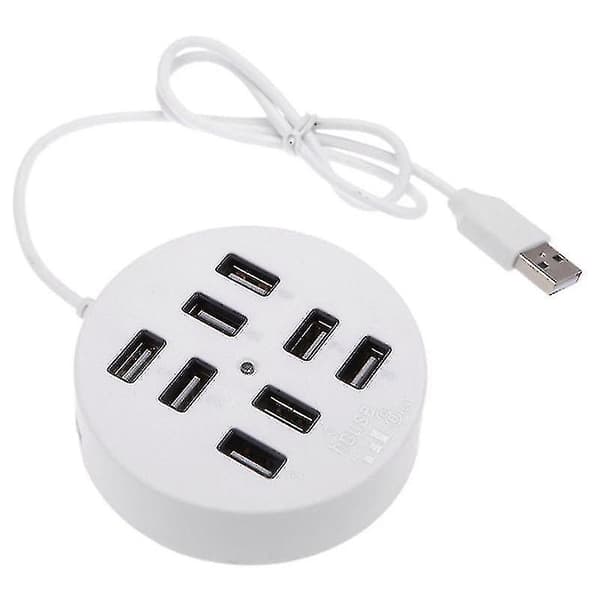 USB 8-Ports Boks Multi-Dataoverføring 2.0 Hub Splitter