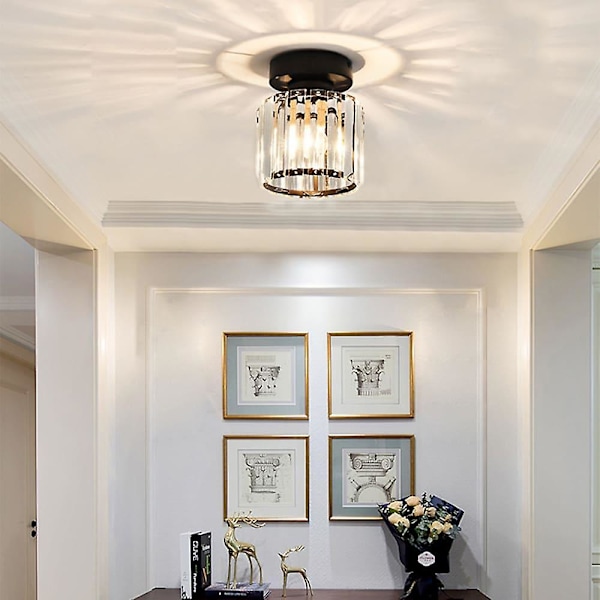 17cm Loftlampe Led Gang Flush Mount Glas Geometrisk