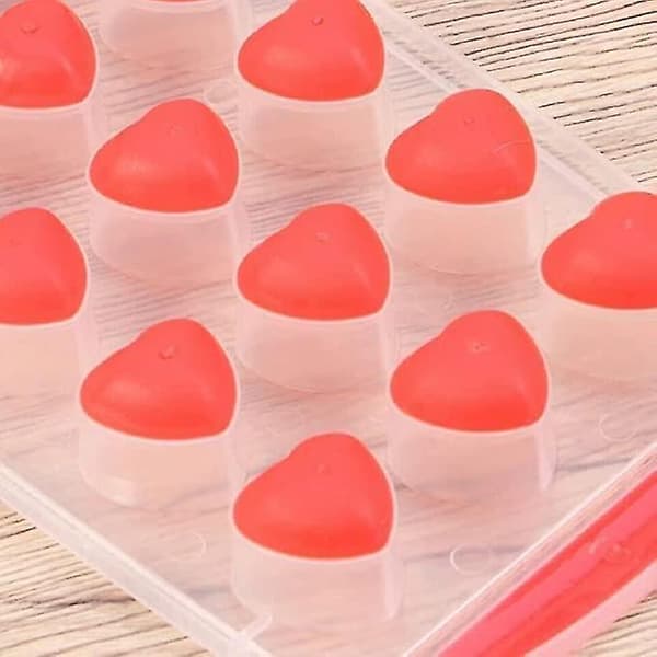 Silikon 18 Hjerte Isform Chokolade Gele Voksforme