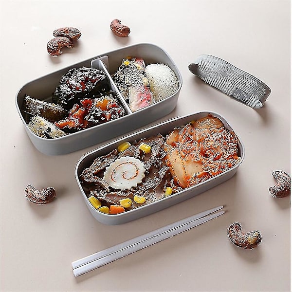 Japansk stil Lunchboks Bentoboks Plastik Mad Køleskab Friskholdende Boks