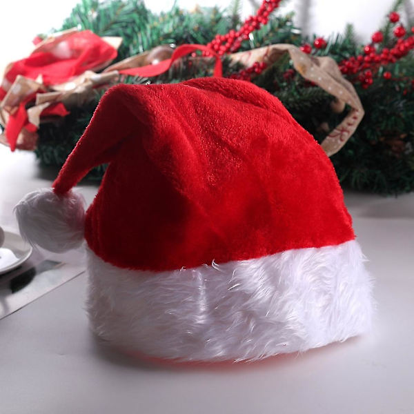 Lysende Julehat med Lys Behagelig Vinterhue Blød Varmt Hætte