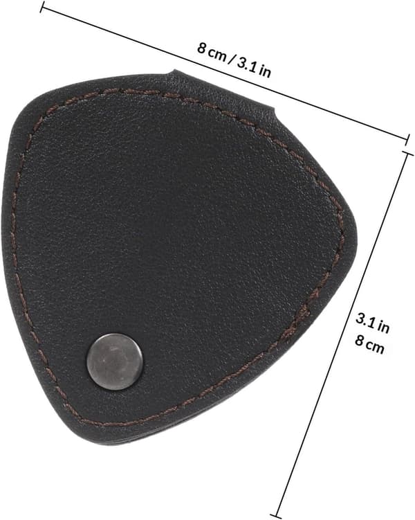 Bærbar gitarplekterholder Plectrum-veske laget av solid syntetisk materiale
