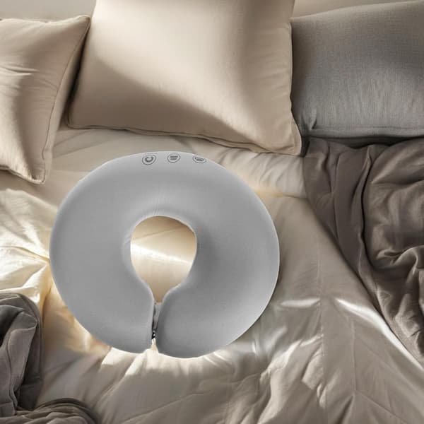U-formad ansiktskudde för massagebänk med ergonomiskt nackstöd, svamp- och bomullsmaterial