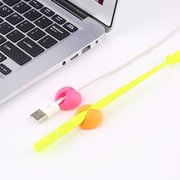6 stk. Multifunktionelle Silikon Kabel Drop Wire Holder