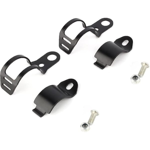 Motorcykel Blinklys Montering Beslag Universal Blinklys Indikator Flytning Gaffel Holder Klip (sort) (2 stk)