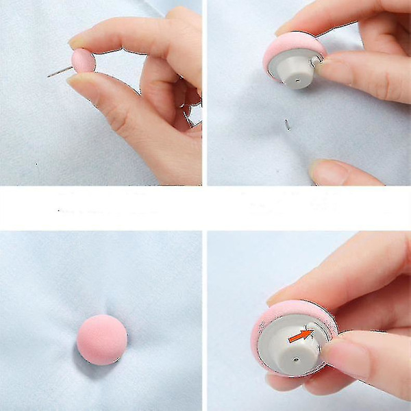 Svampe Quilt Clip Macaron Anti-slip Quilt Tæppe Clip En-knap Lås Tæppe Dækken Fastgørelse (8