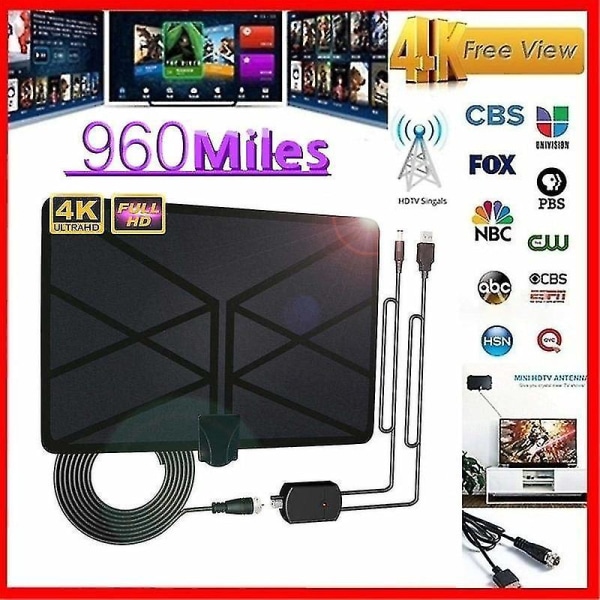 960 Mile Range Antenne Tv Digital 4k Hd Skywire Hdtv 1080p