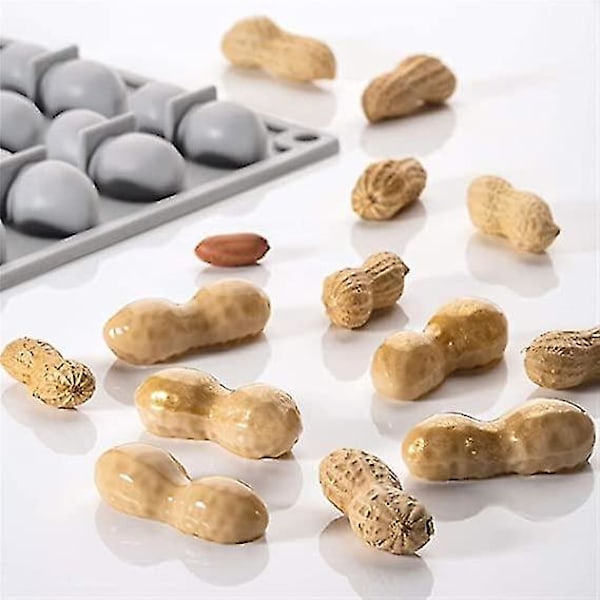 DIY Kakepyntform Peanøtt 3D Silikon Bakevare