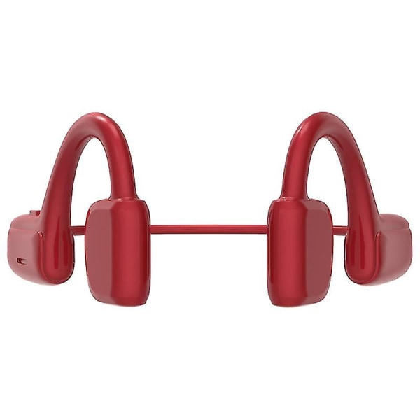 Benledning Bluetooth trådløse hodetelefoner med åpent øre Red