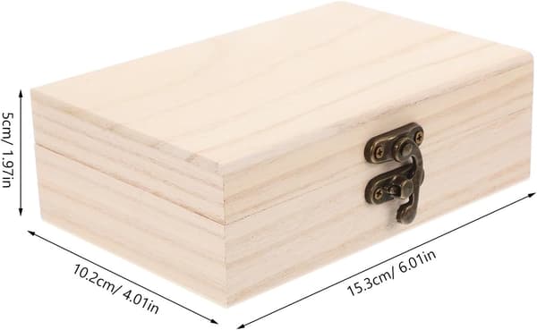 Oppbevaringsboks Minimalistisk Design Tre Rektangulær med Sikker Låsemekanisme Base