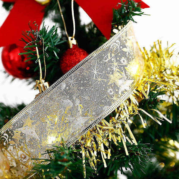 LED-bånd med feelykter, juletrpynt