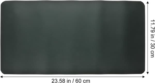 Vanntett skrivebordsmatte 30x60cm stor musematte med avrundede hjørner