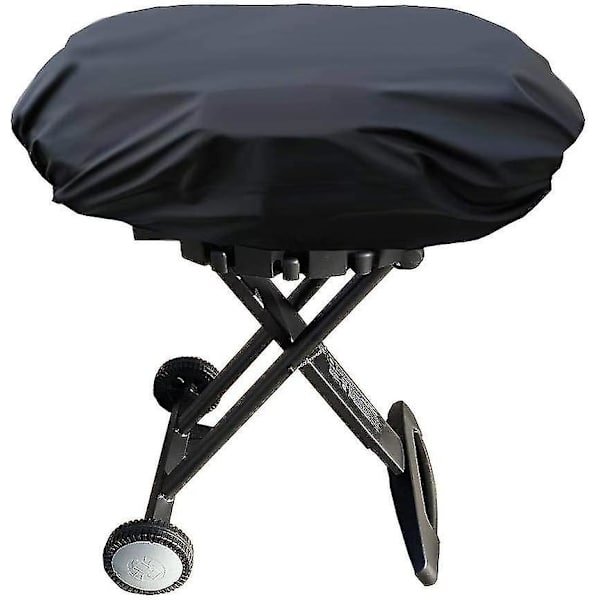 BBQ-suojus 210D/600D BBQ-grillin suojus Kaksoiskerros Oxford-kangas PVC-pinnoitteella UV-suojattu repeämiskestävä Ulkokäyttöön kaasugrillin suojus 1 kpl musta