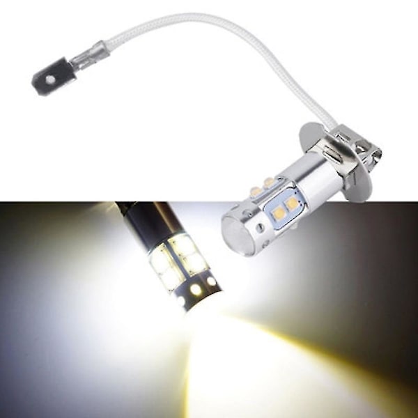 H3 LED-lamput, H3 sumuvalot (2 kpl, hopea)