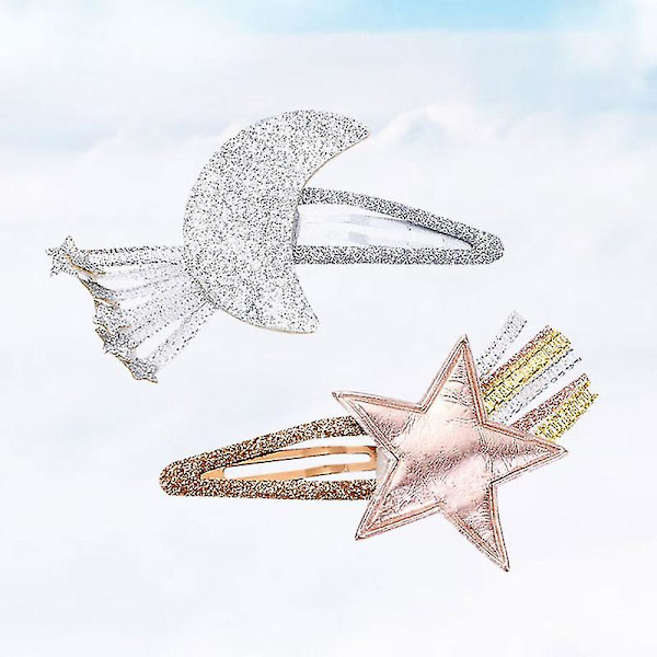 2 stk Hårklipp Søte Sequin Dekorative Hårklipp Bobby Pin Hårspenne For Barn Jenter Babyjenter