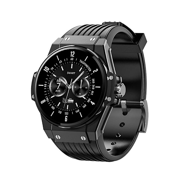 Smartwatch med Hjärtfrekvens, Kalorier, Alarm, Meddelandepåminnelse, Styrd av Musik Gold red sealant