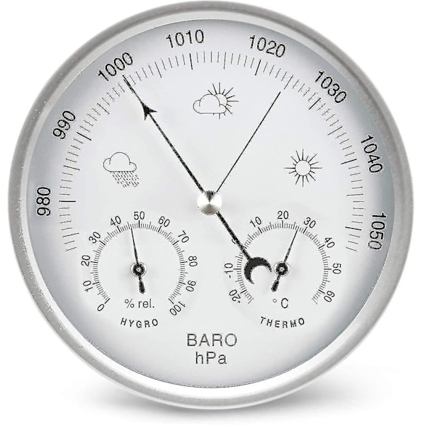 Analogt værstasjon med barometer