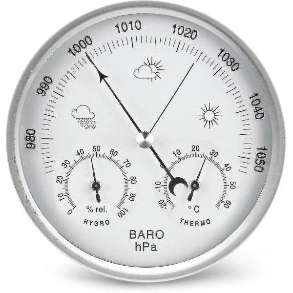 Vejrstation Analogt Dial Barometer Med Termometer
