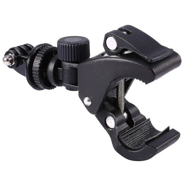 Musta polkupyörän moottoripyörän ohjaustanko -kiinnitintanko kameralle (1kpl, musta)