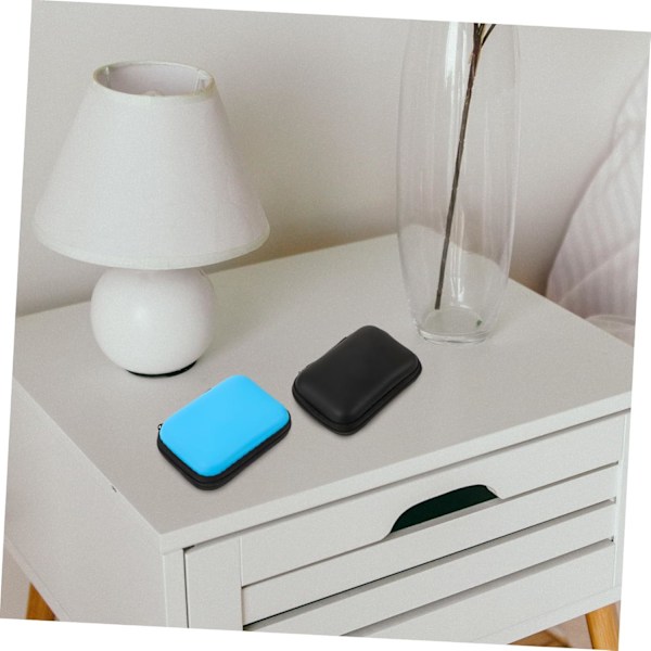 2 st Hdd Skyddsväska Robust Nylon Hårddisk Förvaringsfodral Kompakt Bärväska Box