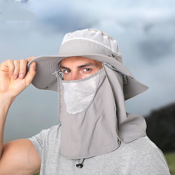 Home Prefer Solhatt med UPF50+ Mesh, Bred Brätte, Fiskehatt med Nackskydd