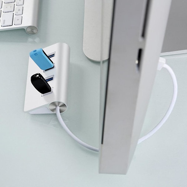 Kannettava Alumiini 4 Portin Nopea USB 3.0 Hubi