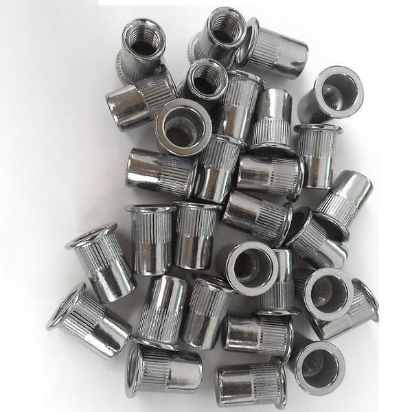 30 kpl M8 Nippamutterit Ruostumaton Teräs Kierteitetyt Nippamutterit M8-1.25mm