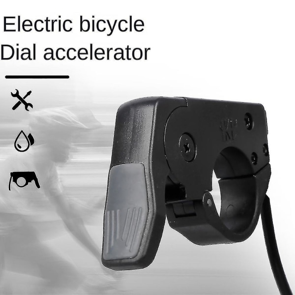 Quick Throttle Elektrisk skotercykel tumgas gaspedal Accelerator kompatibel med Ebike Bicycle Conversion Kit Sm
