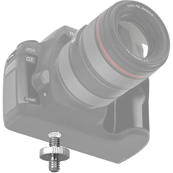 Kameraskruvadapter, standard 1/4 tum hane till 1/4 tum hangängad adapter
