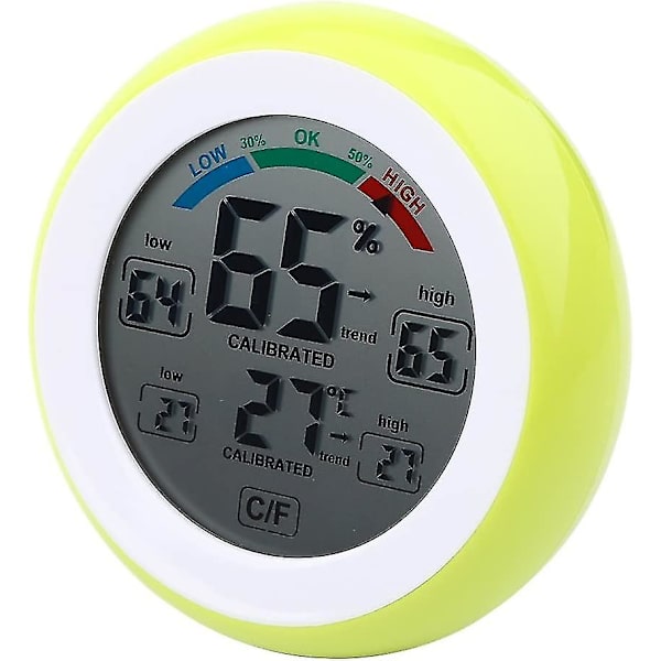 Digitalt Hygrometer Termometer LCD-Skærm / Trådløs Elektronisk Temperatur- og Luftfugtighedsmåler