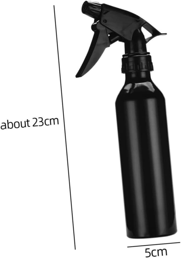 250 ml sprayflaskor i aluminiumlegering, set om 5 påfyllningsbara finfördelare
