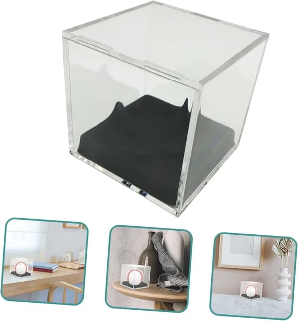 2st Baseboll Display Box Fotboll Display Stativ Display Fodral