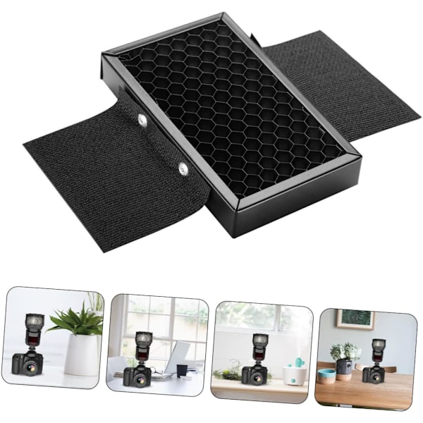 Metallmateriale Flash Diffuser Honeycomb Grid for Flash Softbox Belysning for Fotoentusiaster