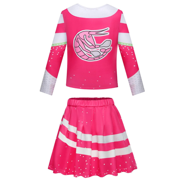 Zombies 3 Jente Cheerleader Antrekk Fancy Up Kostyme 7-8 Years