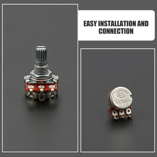 Liten Potentiometer Mini Gitarr Potentiometer Metall Brun Exakt Justering Mångsidig Volymkontroll