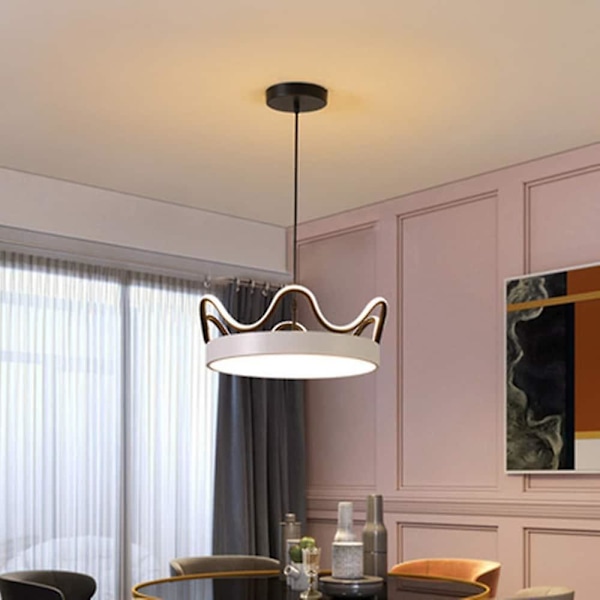 LED-hængelampe 45cm Enkelt Design Lysekrone Aluminium