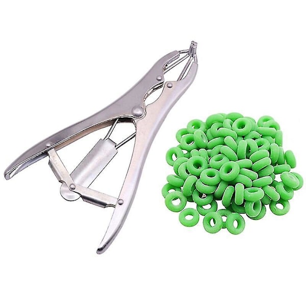 Halefjernelsestang 100 Partikel Gummi Ring Kastration