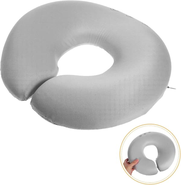 U-formad ansiktskudde för massagebänk med ergonomiskt nackstöd, svamp- och bomullsmaterial