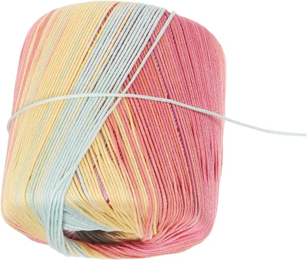 Gradient bomullsgarn for hekling og strikking, 13 lyse regnbue håndstrikkegarn