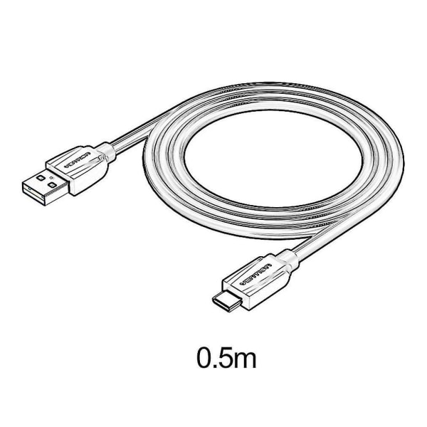 Vention A47 USB 3.0 til TypeC Sync ladekabel