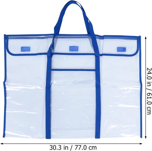 Opslagstavle Opbevaringstaske Organizer til Plakatkarton Studenter Stor PVC Multi-Purpose Beskytter