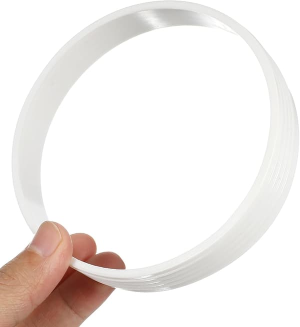 8st vita golfhålkoppringar i plast Putting Green Cup Protector Rings