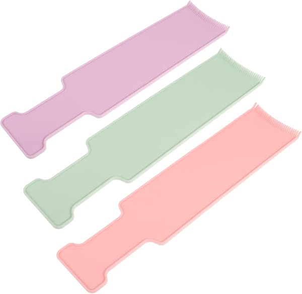 3 stk. Hårfarve Highlighting Board Stylingkam til hårfarvning Highlighting Paddle