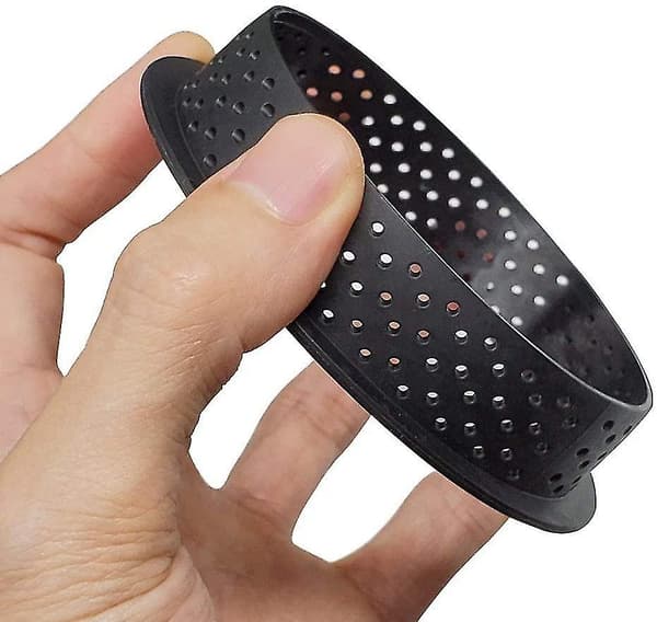 8-delt kakeform, bakverk tart ring perforert kutter rund form mousse sirkel