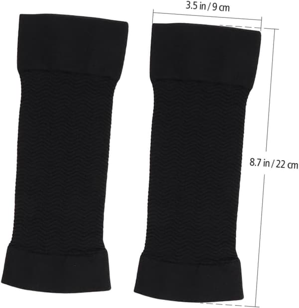 6 par hudvennlige armlymfødemanjetter elastisk leggmansjett for trening